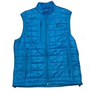 L / Sun mountain granite Blue Quilted Vest
